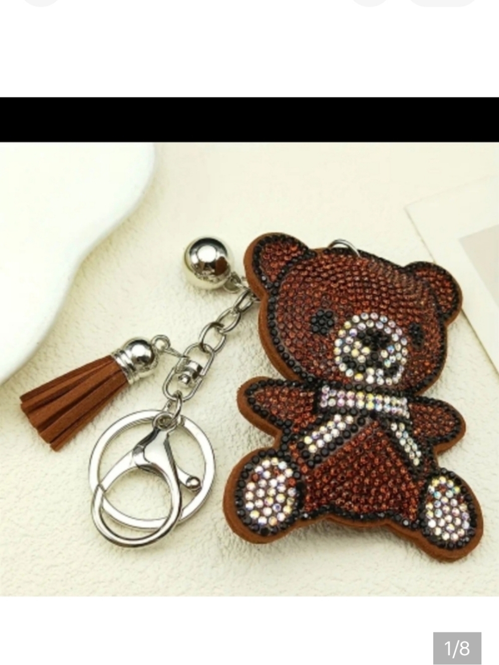 🆕️🧸 BROWN TEDDY BEAR HAND BAG CHARM / KEYCHAIN🧸